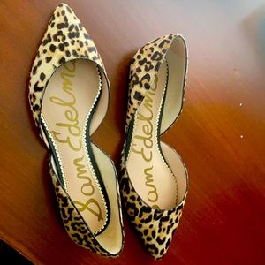 Sam Edelman RODNEY D'Orsay pony hair flats leopard